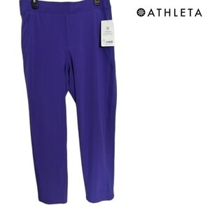 ATHLETA Brooklyn lined pants Size 0 purple New with Tags